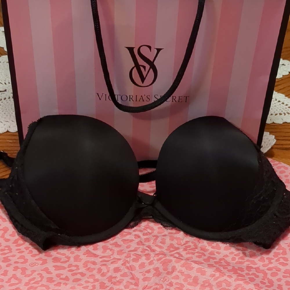 VS Dream Angels Convertible Push-up Bra Black 32D